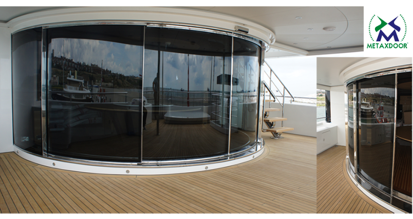 circular sliding doors for yachts