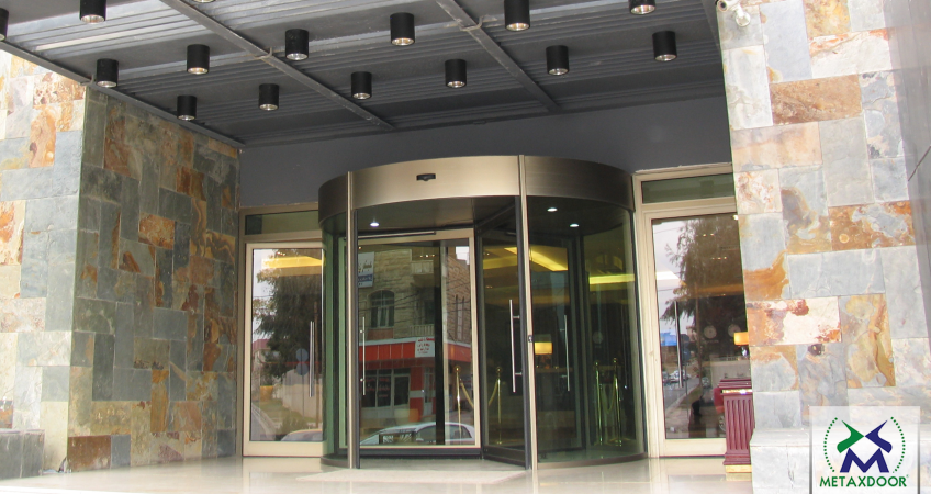 Elegant and secure revolving doors for modern architecture